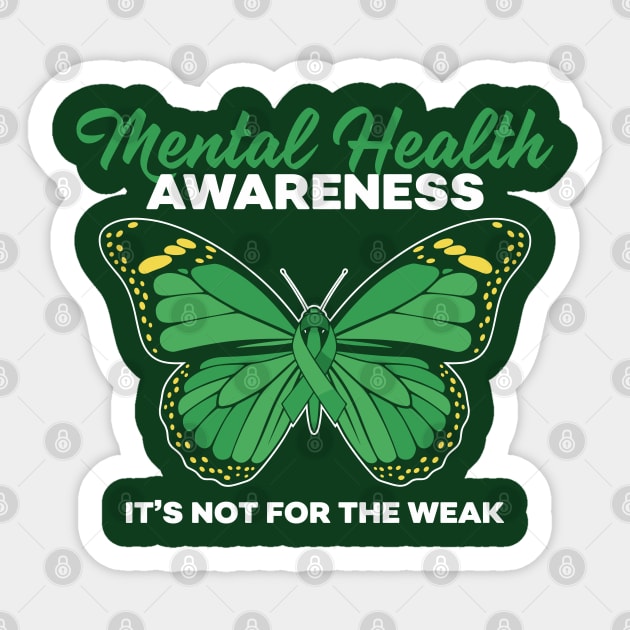 Mental Health Not For Weak Sticker by enrynz